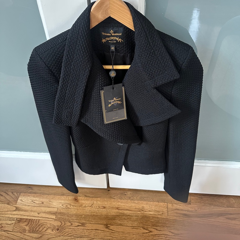 Vivienne Westwood Black Textured Blazer - Picture 3 of 7